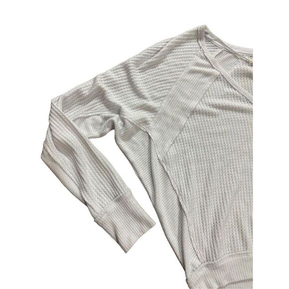 Free People Santa Clara Thermal Top Alabaster White Sz XS - Picture 8 of 11